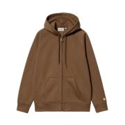 Carhartt Wip Huvtröja i tungt sweatmaterial Brown, Herr