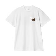 Carhartt Wip Stretch bomull T-shirt White, Herr