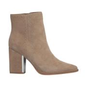 ALMA EN PENA Side zip studded bootie Beige, Dam