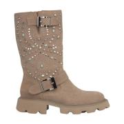 ALMA EN PENA Bootie Sole Track Studs Brown, Dam