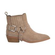 Alma EN Pena Cowboy ankelboots Beige, Dam