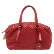 Bottega Veneta Vintage Pre-owned Laeder handvskor Red, Dam