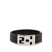 Fendi Vintage Pre-owned Metall armband Brown, Dam