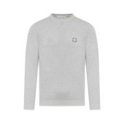 Maison Kitsuné Stilren Stickad Tröja Gray, Herr