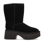 UGG Plattforms snö stövlar Classic Twin Seam New Heights Black, Dam