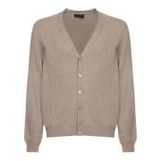 Dell'oglio Beige Cardigan Sweater Aw24 Beige, Herr