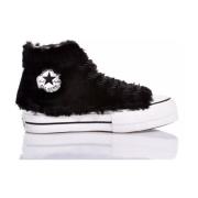 Converse Svarta Platform Sneakers för Kvinnor Black, Dam