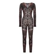 Wolford Brun Paisley Overall Klänning Aw24 Multicolor, Dam