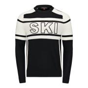 Perfect Moment Ski Pullover, Crew Neck, 100% Ull Black, Herr