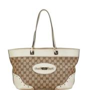 Gucci Vintage Pre-owned Canvas gucci-vskor Beige, Dam