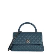 Chanel Vintage Pre-owned Laeder chanel-vskor Blue, Dam