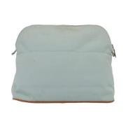 Hermès Vintage Pre-owned Canvas kuvertvskor Blue, Dam