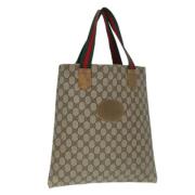 Gucci Vintage Pre-owned Laeder totevskor Beige, Dam