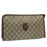 Gucci Vintage Pre-owned Laeder kuvertvskor Beige, Dam