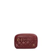 Chanel Vintage Pre-owned Laeder chanel-vskor Red, Dam