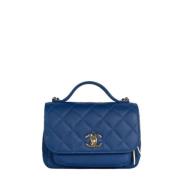 Chanel Vintage Pre-owned Laeder handvskor Blue, Dam