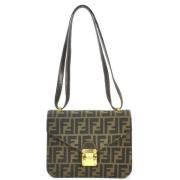 Fendi Vintage Pre-owned Canvas fendi-vskor Brown, Dam