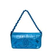 Chanel Vintage Pre-owned Laeder chanel-vskor Blue, Dam