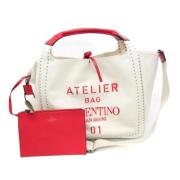 Valentino Vintage Pre-owned Laeder axelremsvskor White, Dam