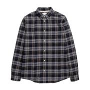 Norse Projects Borstad Flanell Rutig Skjorta Gray, Herr