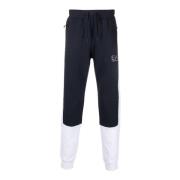 Emporio Armani EA7 Blå herr sweatpants med dragkedjefickor Blue, Herr