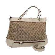 Gucci Vintage Pre-owned Canvas totevskor Beige, Dam