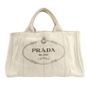 Prada Vintage Pre-owned Denim prada-vskor White, Dam