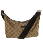 Gucci Vintage Pre-owned Canvas gucci-vskor Brown, Dam