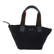 Gucci Vintage Pre-owned Canvas totevskor Black, Dam