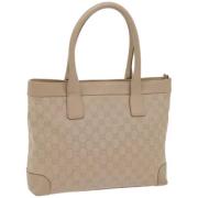 Gucci Vintage Pre-owned Canvas gucci-vskor Beige, Dam