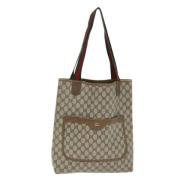 Gucci Vintage Pre-owned Canvas gucci-vskor Beige, Dam