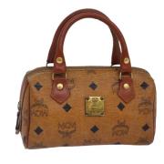 MCM Pre-owned Pre-owned Canvas handvskor Brown, Dam