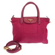 Prada Vintage Pre-owned Laeder totevskor Pink, Dam