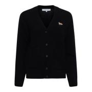 Maison Kitsuné Svart Tröja med Stil Black, Dam