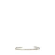 Maison Margiela Silverarmband med Graverat Numeriskt Logotyp Gray, Dam