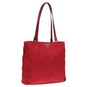 Prada Vintage Pre-owned Nylon prada-vskor Red, Dam