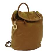 Celine Vintage Pre-owned Tyg ryggsckar Brown, Dam