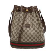 Gucci Vintage Pre-owned Canvas gucci-vskor Beige, Dam