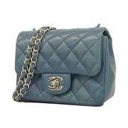 Chanel Vintage Pre-owned Laeder chanel-vskor Blue, Dam