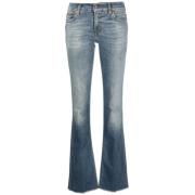 Haikure Flared Jeans Blue, Dam