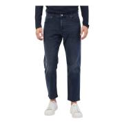 Hugo Boss Blå Regular Fit Tapered Leg Jeans Blue, Herr