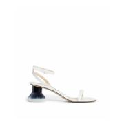 Loewe Vita Läder Sandaler Elegant Stil White, Dam