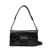 Moschino Elegant Svart Axelväska Black, Dam