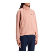 Maison Kitsuné Bold Fox Head Windbreaker Jacket Pink, Dam