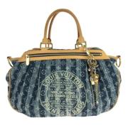 Louis Vuitton Vintage Pre-owned Canvas totevskor Blue, Dam