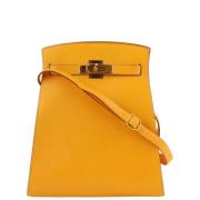 Hermès Vintage Pre-owned Canvas axelremsvskor Yellow, Dam