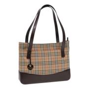 Burberry Vintage Pre-owned Canvas totevskor Beige, Dam