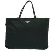 Prada Vintage Pre-owned Tyg prada-vskor Green, Dam