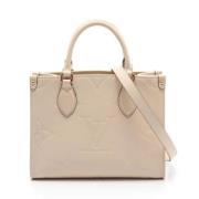 Louis Vuitton Vintage Pre-owned Tyg louis-vuitton-vskor Beige, Dam