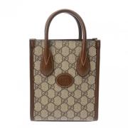 Gucci Vintage Pre-owned Canvas gucci-vskor Beige, Dam